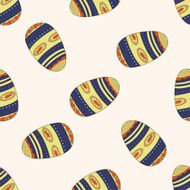 easter painting egg cartoon seamless pattern background N4
