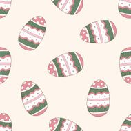 easter painting egg cartoon seamless pattern background N6