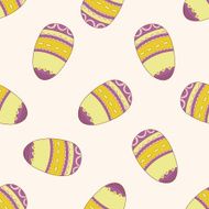easter painting egg cartoon seamless pattern background N9