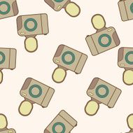 Computer-related desktop icon cartoon seamless pattern background N5