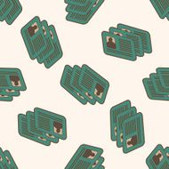 Computer-related desktop icon cartoon seamless pattern background N7