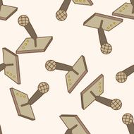 Computer-related desktop icon cartoon seamless pattern background N9