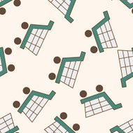 Computer-related desktop icon cartoon seamless pattern background N11