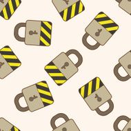 Computer-related desktop icon cartoon seamless pattern background N16
