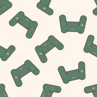 Computer-related desktop icon cartoon seamless pattern background N19