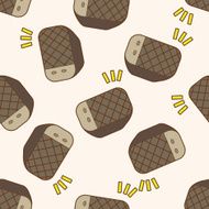 Computer-related desktop icon cartoon seamless pattern background N30