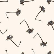 fisherman cartoon seamless pattern background N4