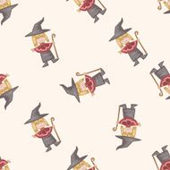cartoon character person seamless pattern background N10