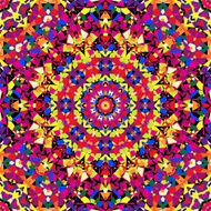 bright kaleidoscope pattern
