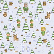 Christmas winter forest