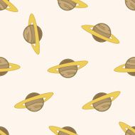 Space planet cartoon seamless pattern background N9