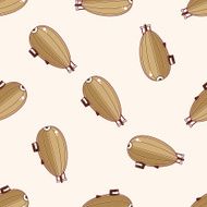 airship cartoon seamless pattern background N3