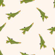 airplane cartoon seamless pattern background N13