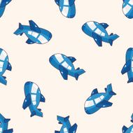 airplane cartoon seamless pattern background N14