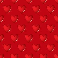Heart red seamless background