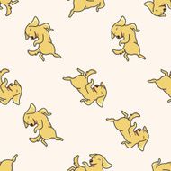 animal dog cartoon seamless pattern background N54