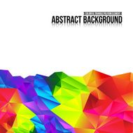 Abstract background colorful triangle polygonal element 005