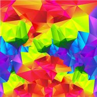 Abstract background colorful triangle polygonal element 003