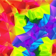 Abstract background colorful triangle polygonal element 002