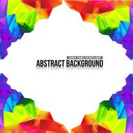 Abstract background colorful triangle polygonal element 001