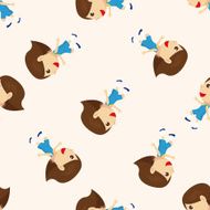 sport athlete runner cartoon seamless pattern background N2