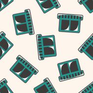 Computer-related desktop icon cartoon seamless pattern background N33