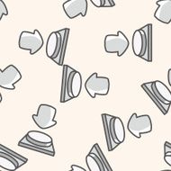 Computer-related desktop icon cartoon seamless pattern background N34