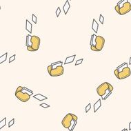 Computer-related desktop icon cartoon seamless pattern background N39