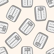 Computer-related desktop icon cartoon seamless pattern background N41