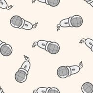 Computer-related desktop icon cartoon seamless pattern background N44