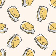 Computer-related desktop icon cartoon seamless pattern background N54