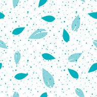 Seamless geometric pattern background with leaves N2