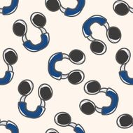 Computer-related desktop icon cartoon seamless pattern background N63