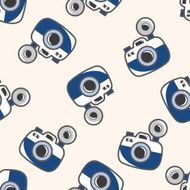 Computer-related desktop icon cartoon seamless pattern background N64