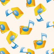 Computer-related desktop icon cartoon seamless pattern background N65