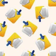 Computer-related desktop icon cartoon seamless pattern background N69
