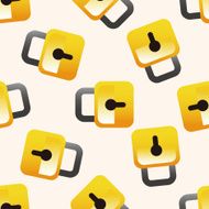 Computer-related desktop icon cartoon seamless pattern background N75