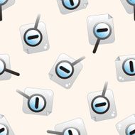 Computer-related desktop icon cartoon seamless pattern background N80