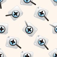 Computer-related desktop icon cartoon seamless pattern background N81