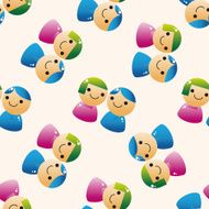 Computer-related desktop icon cartoon seamless pattern background N83