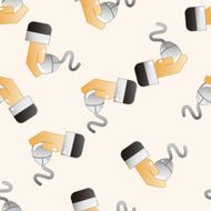 Computer-related desktop icon cartoon seamless pattern background N88