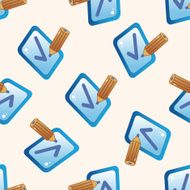 Computer-related desktop icon cartoon seamless pattern background N90