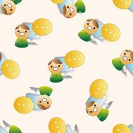 Computer-related desktop icon cartoon seamless pattern background N92