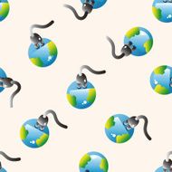 Computer-related desktop icon cartoon seamless pattern background N93