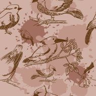seamless texture with birds