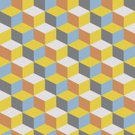abstract retro geometric pattern N20