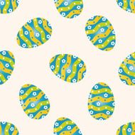 easter painting egg cartoon seamless pattern background N10