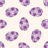 easter painting egg cartoon seamless pattern background N12