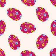 easter painting egg cartoon seamless pattern background N19