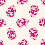 easter painting egg cartoon seamless pattern background N20